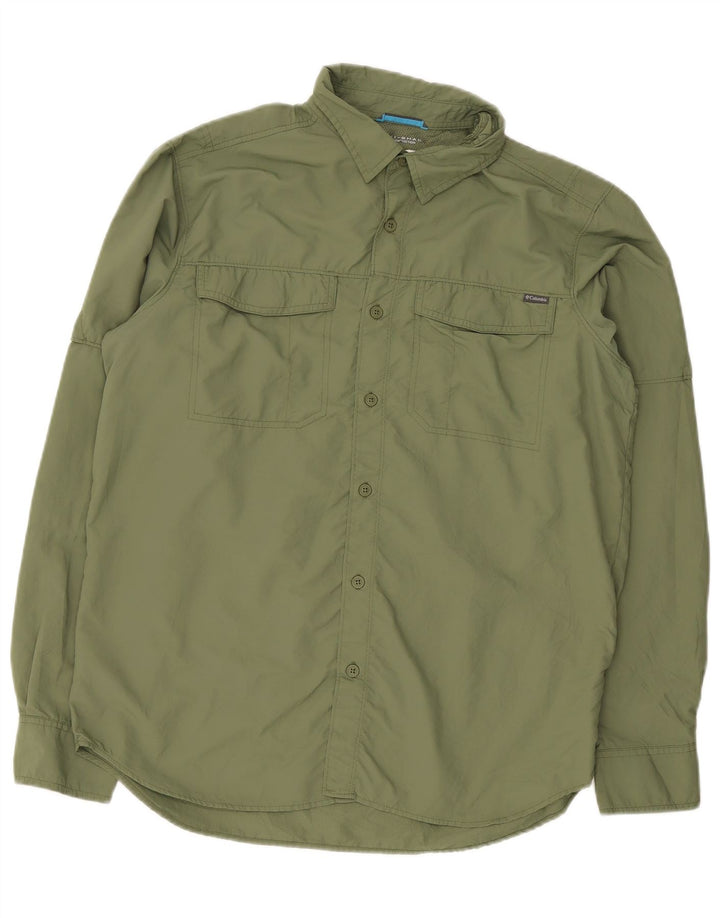 Camisa masculina Columbia Omni-Shade médio cáqui