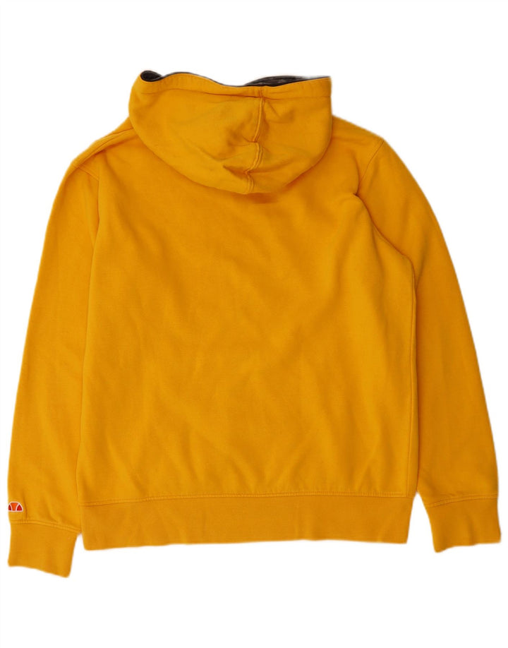 Suéter masculino com capuz gráfico ELLESSE amarelo médio