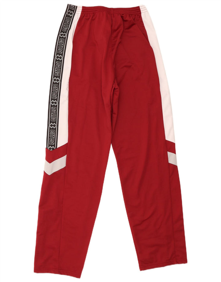 Calça de treino masculina Errea com estampa gráfica grande em poliéster colorblock cor de vinho