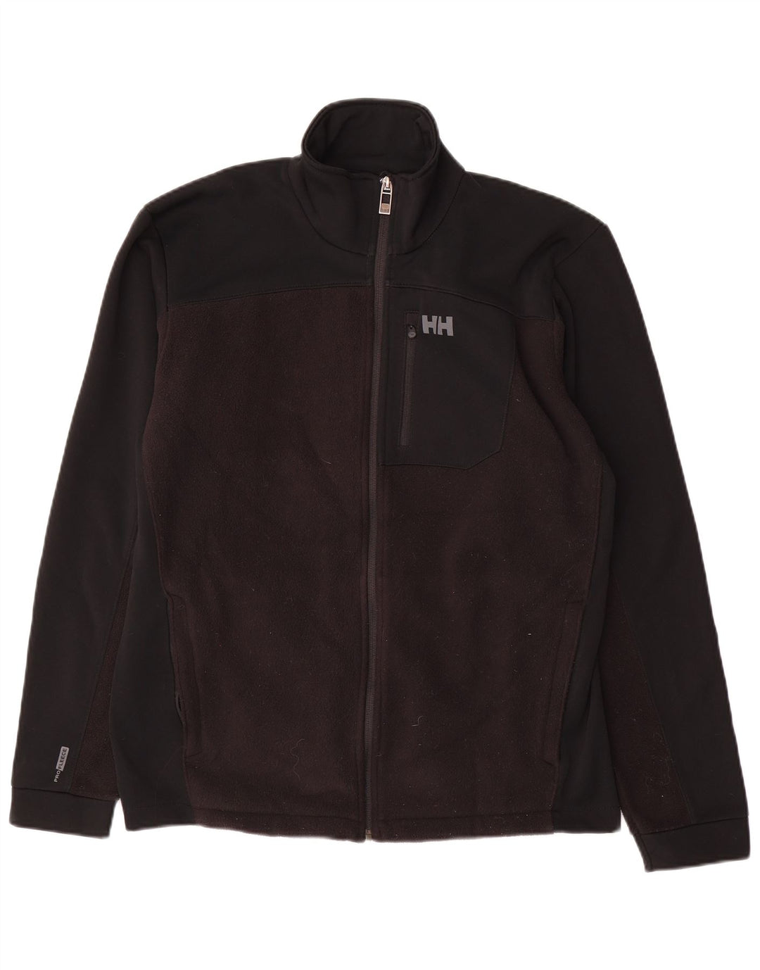 Jaqueta de lã masculina HELLY HANSEN Reino Unido 40 grande poliéster colorblock preto