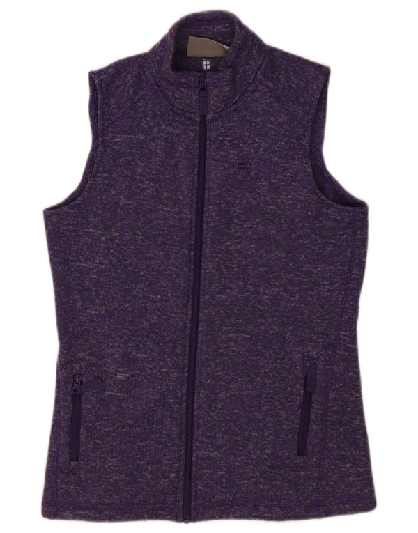 Mountain Warehouse Womens Tracksuit Top Jacket UK 10 Pequeno Roxo Flecked