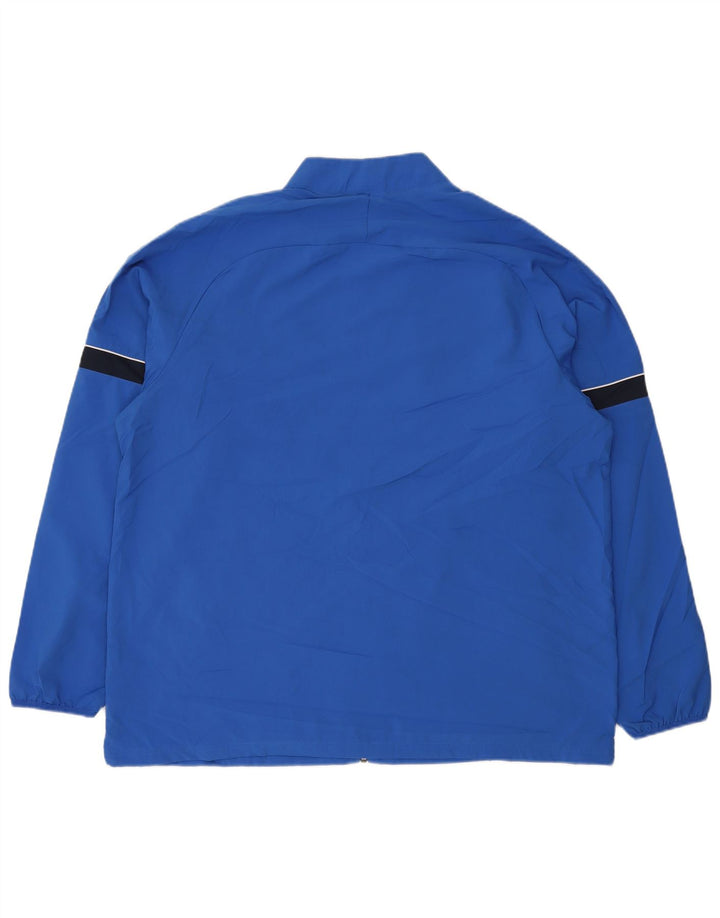 Nike Mens Graphic Tracksuit Top Jacket 2XL poliéster listrado azul