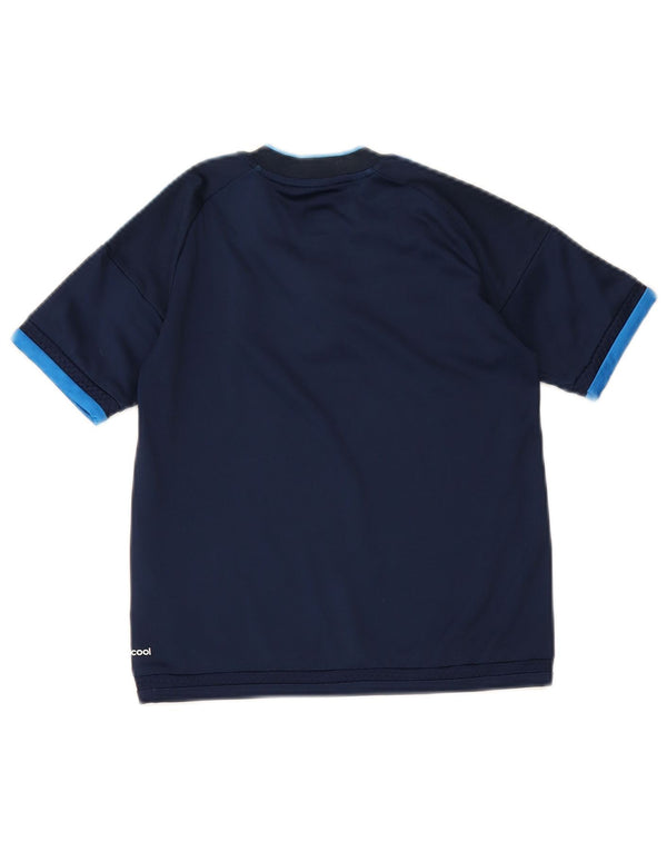 Camiseta Adidas Boys Real Madrid Graphic Top 9-10 Anos Azul Marinho Poliéster