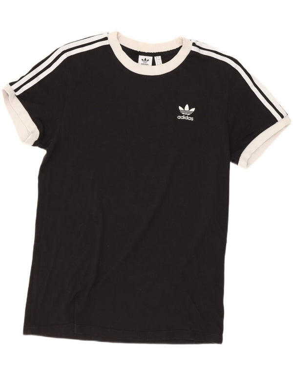 Camiseta Adidas Feminina Loose Fit Top UK 8 Pequena Preto