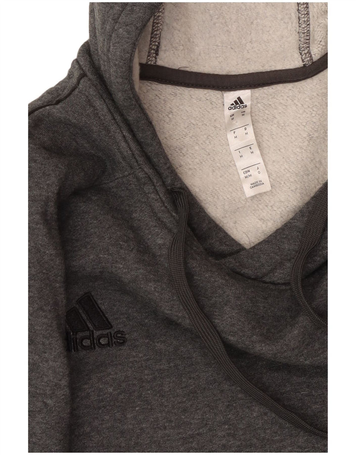 ADIDAS Mens Hoodie Jumper Médio Cinza