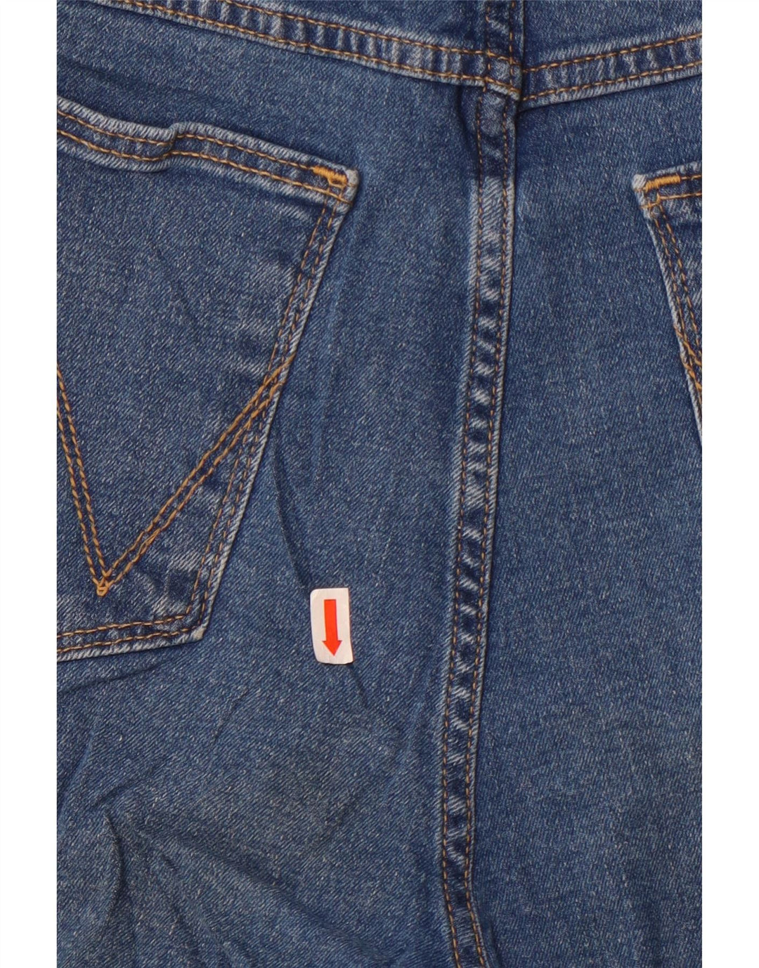 Shorts jeans feminino de cintura alta Wrangler US 16 2XL W34 azul