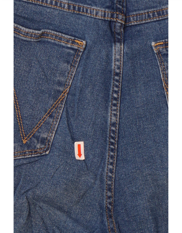 Shorts jeans feminino de cintura alta Wrangler US 16 2XL W34 azul