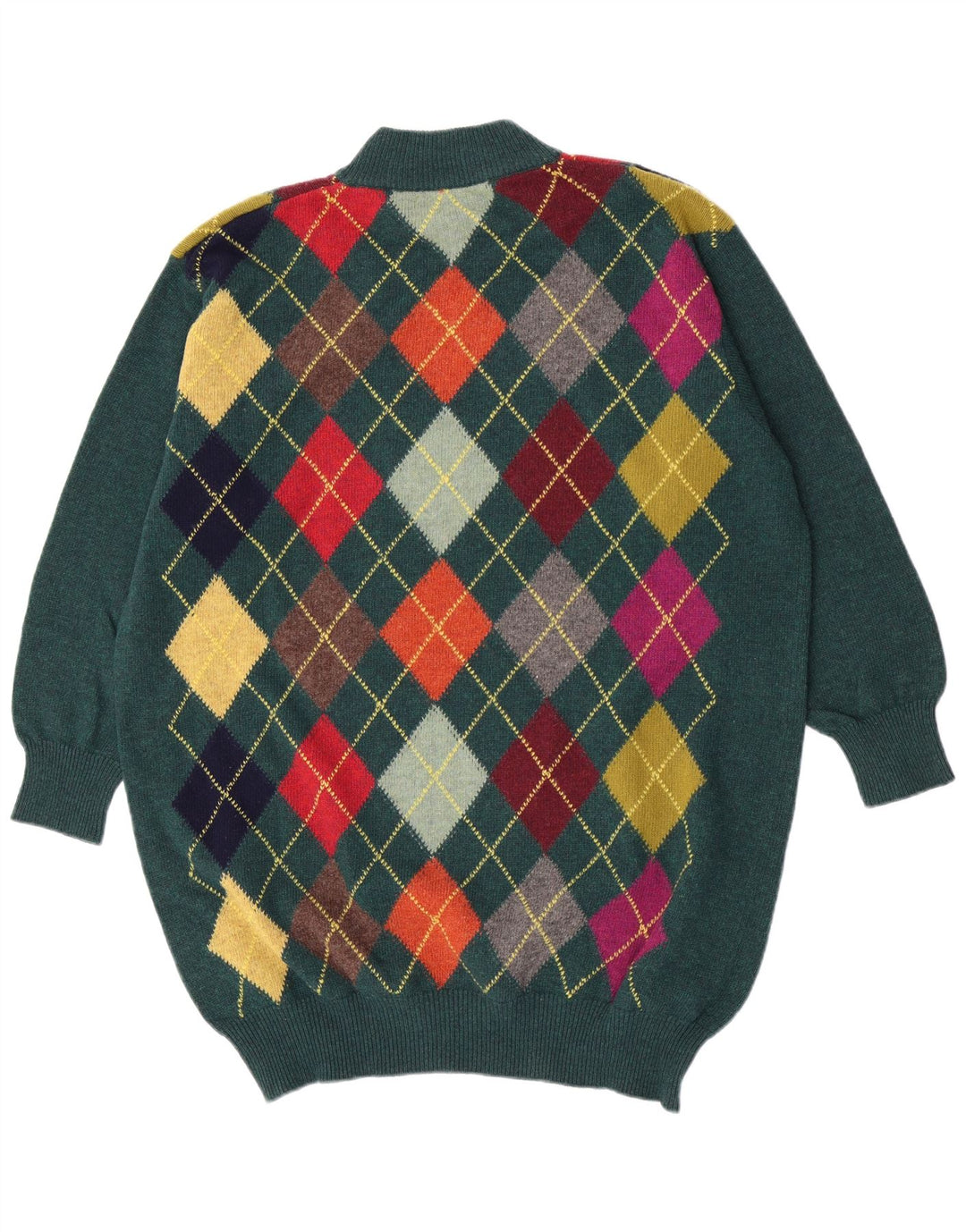 Suéter feminino Benetton com gola alta e gola tartaruga IT 48 XL verde