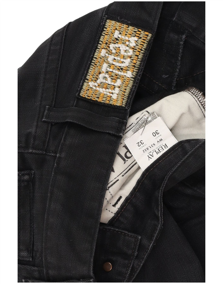 Replay Jeans Bootcut Feminino W30 L32 Algodão Preto