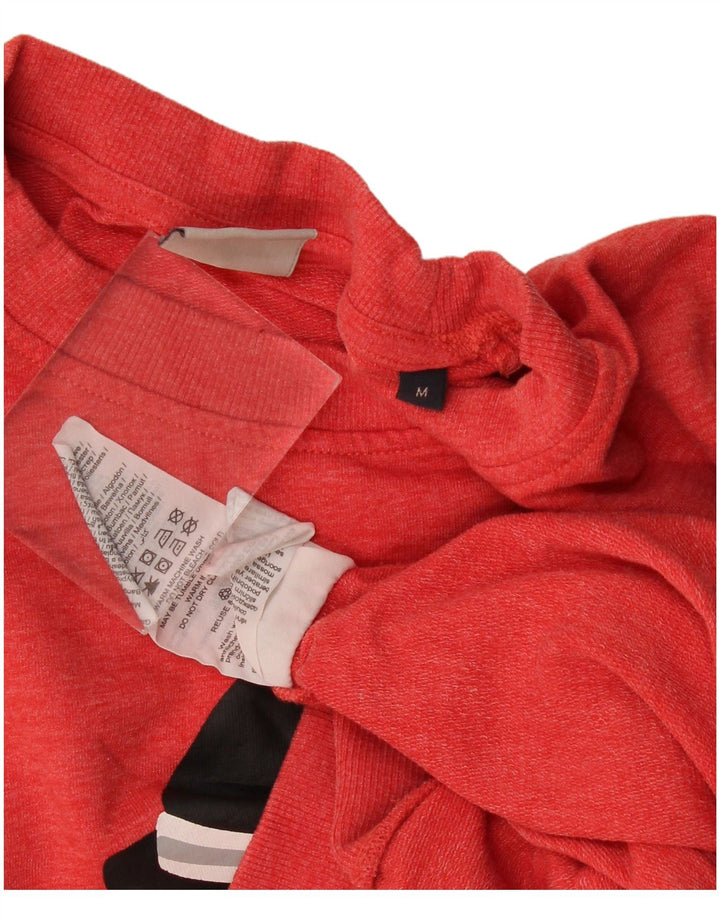 Jack & Jones moletom gráfico masculino jumper médio vermelho poliéster inverno