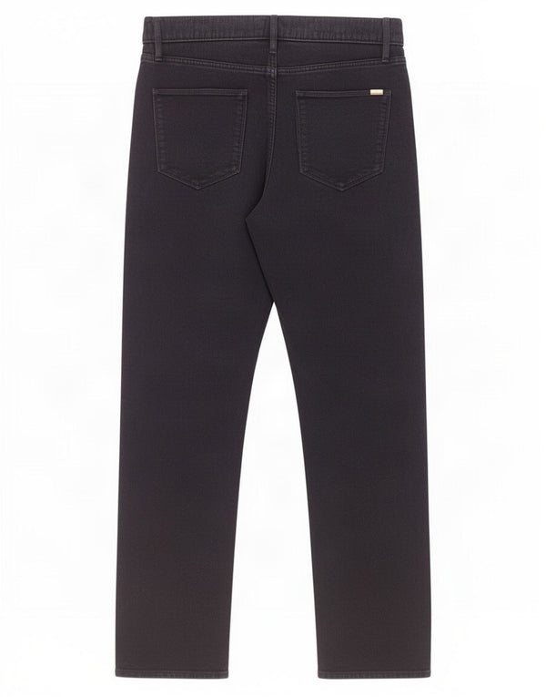 Calça masculina reta casual Marks & Spencer W34 L31 algodão azul marinho