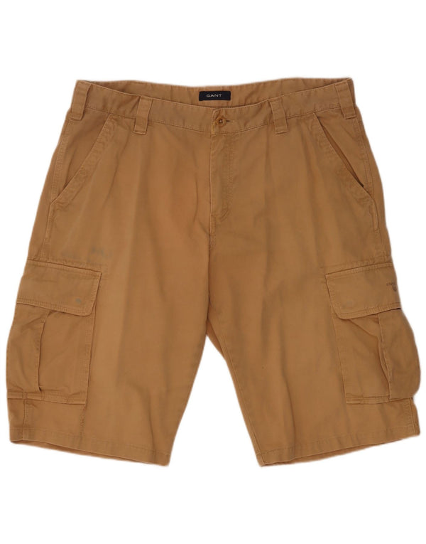 Shorts cargo masculino Gant W36 grande algodão bege