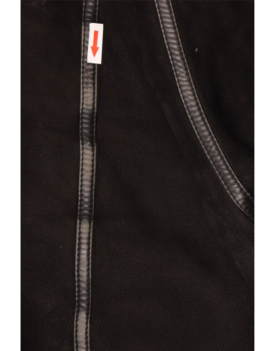 Jaqueta masculina vintage de shearling IT 50 grande shearling preto