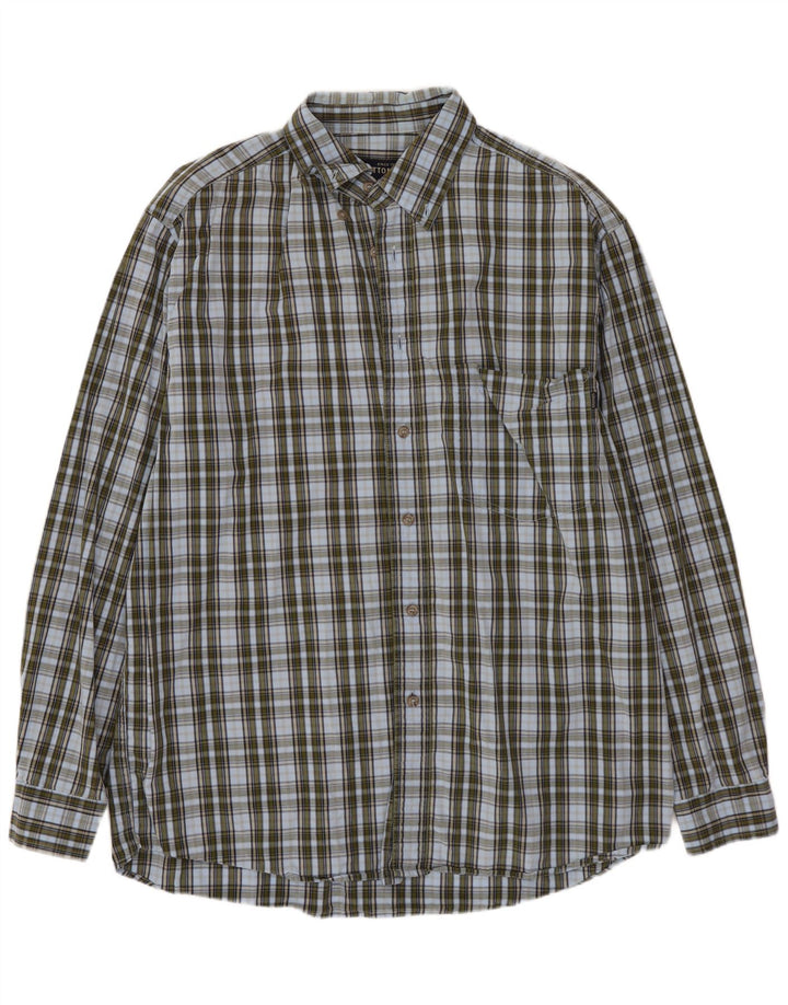 Cottonfield Mens Shirt Large Blue Check