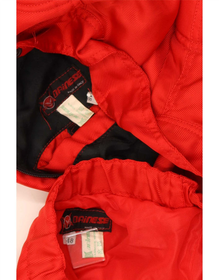 Dainese Mens Motorstyle Conjunto de 2 peças IT 48 Médio W30 L31 Poliamida Vermelha