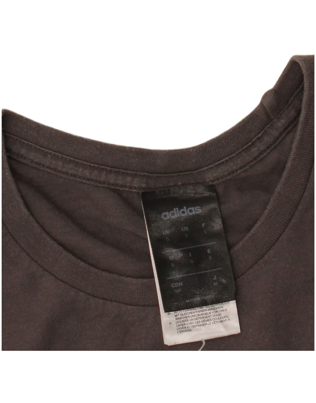 Camiseta Adidas Masculina Graphic Top Pequeno Algodão Cinza