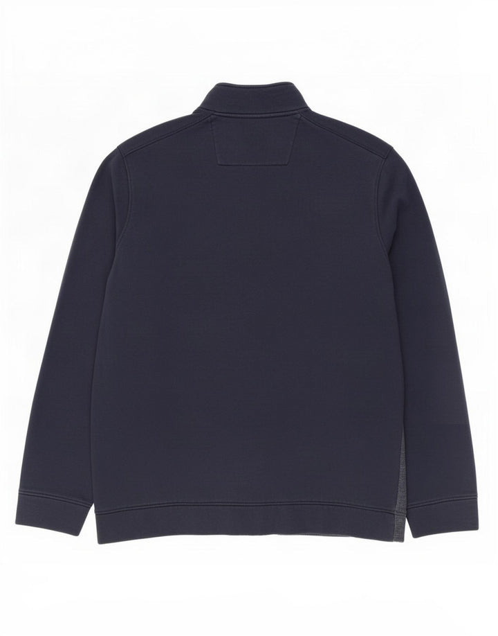 Calvin Klein Jaqueta masculina de agasalho grande algodão azul marinho