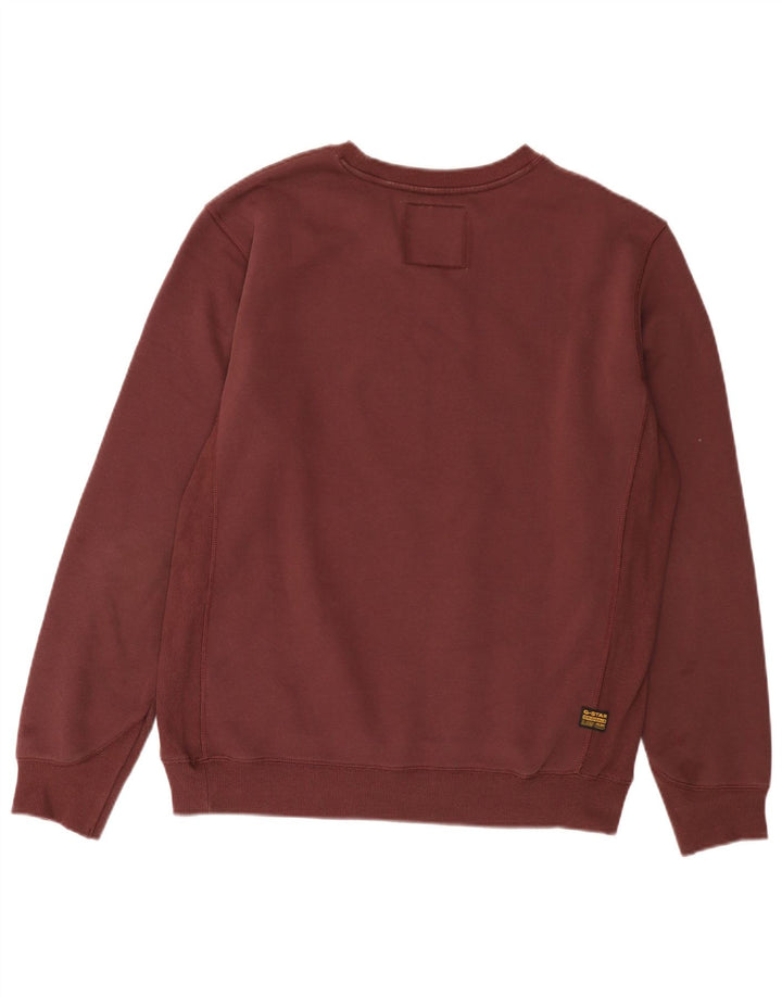 G-Star moletom masculino jumper grande algodão Borgonha