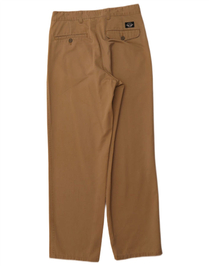 DOCKERS Calça masculina cáqui com pegged Chino W30 L32 algodão bege