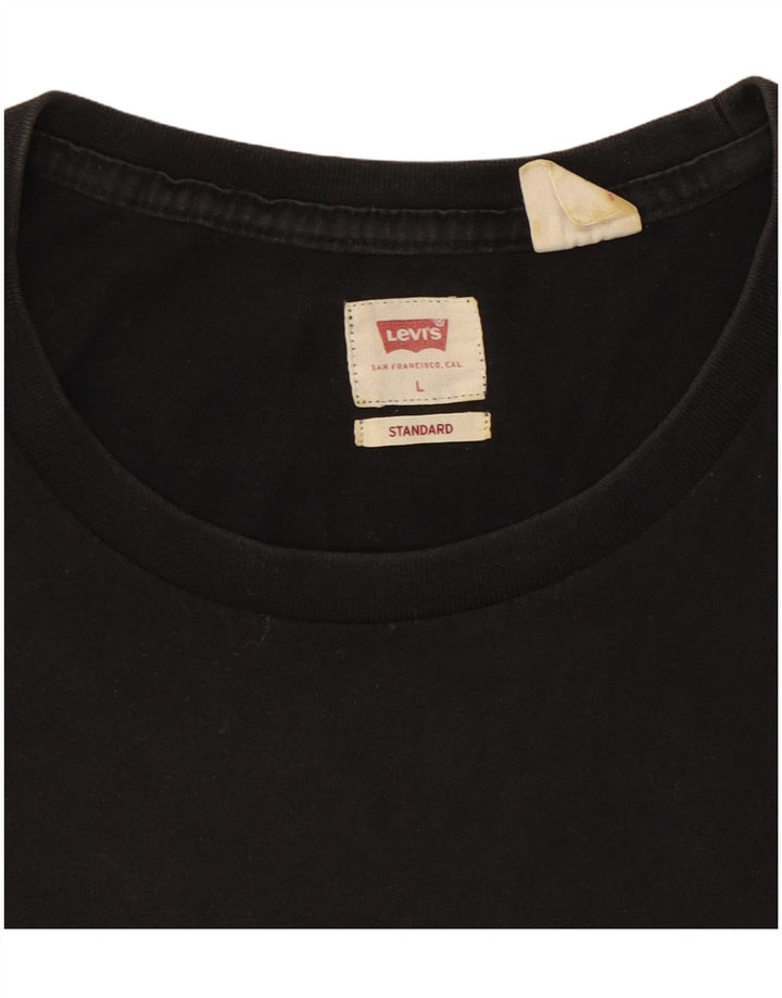 Camiseta masculina padrão Levi's grande preta