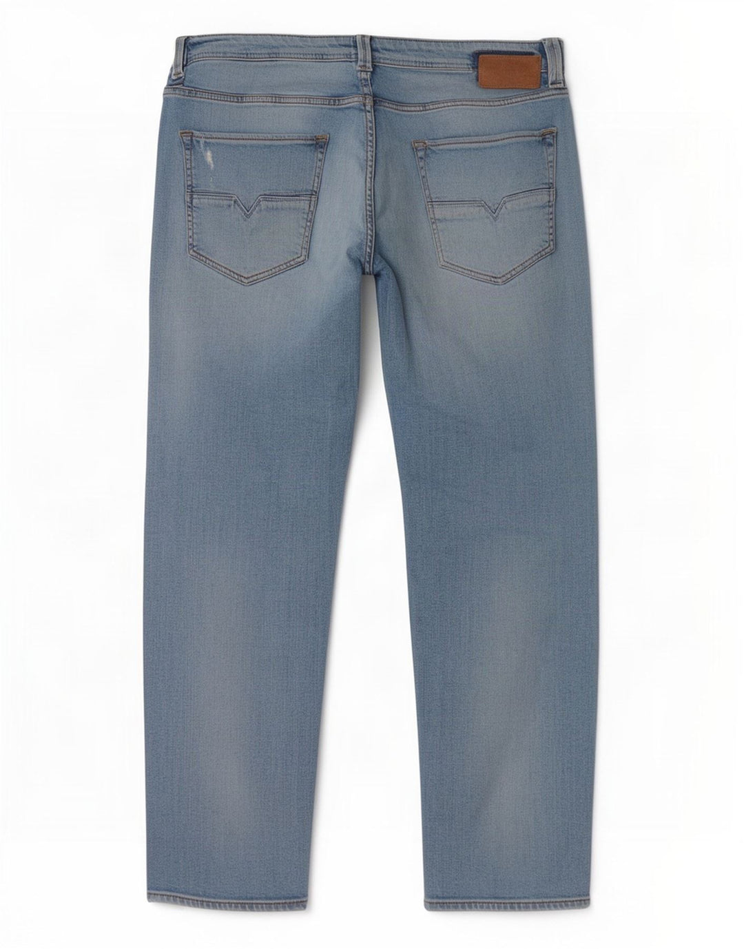 Diesel Mens Larkee-Beex Distressed Regular Tapered Jeans W34 L30 Azul