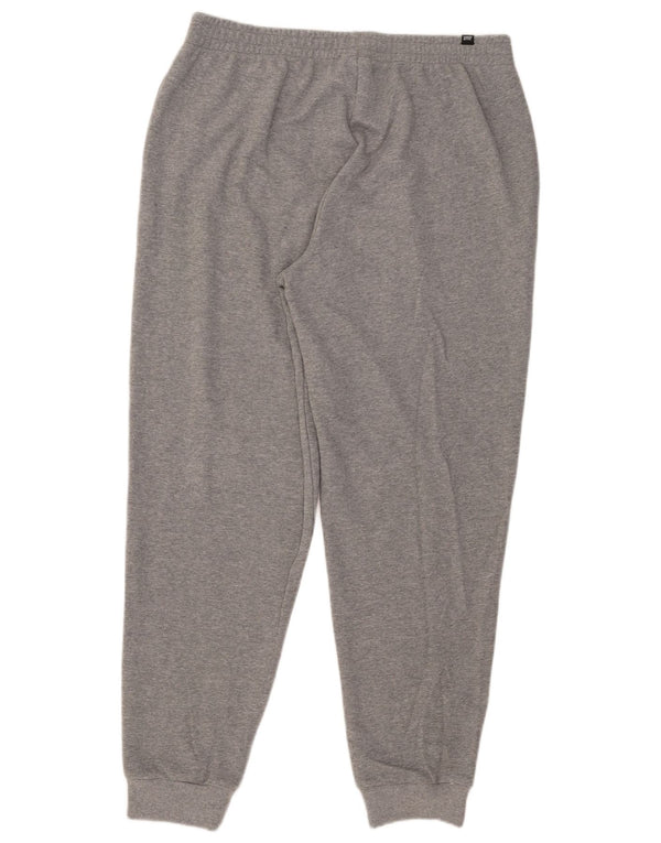 Calça de treino masculina Puma Graphic Joggers XL cinza manchado de algodão