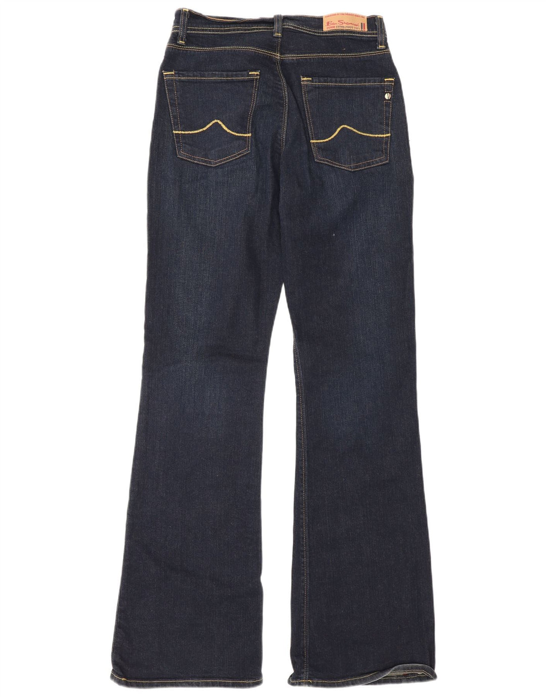 Calça jeans feminina Ben Sherman W28 L32 azul marinho algodão