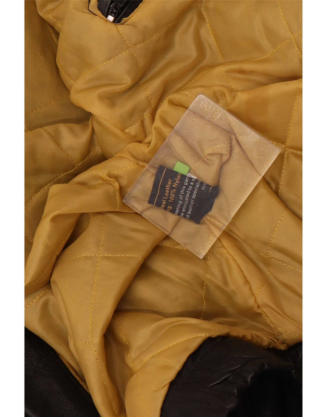 Jaqueta de couro masculina vintage UK 40 grande preta