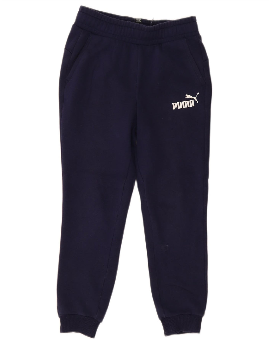 Calça de treino PUMA Meninos Joggers 11-12 Anos Azul Marinho Algodão