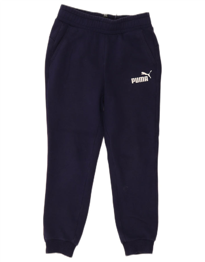 Calça de treino PUMA Meninos Joggers 11-12 Anos Azul Marinho Algodão
