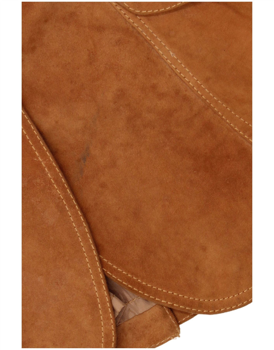 Jaqueta blazer feminina VINTAGE de camurça com 3 botões IT 42 marrom médio