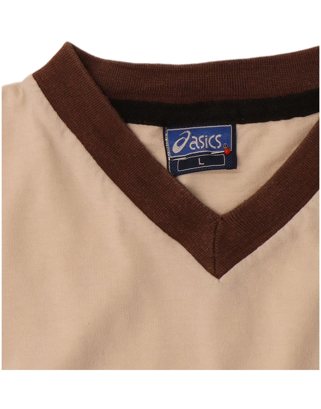 Camiseta masculina Asics Top grande bege