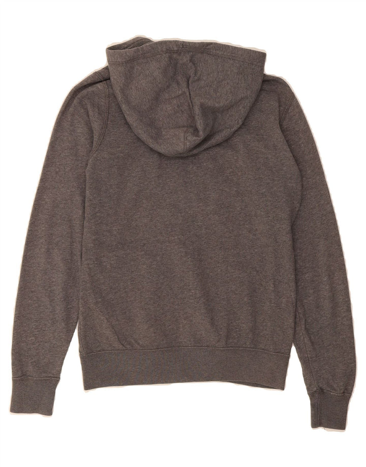 NIKE Womens Zip Hoodie Sweater UK 10 Small Grey Cotton Vintage Nike and Second-Hand Nike from Messina Hembry 