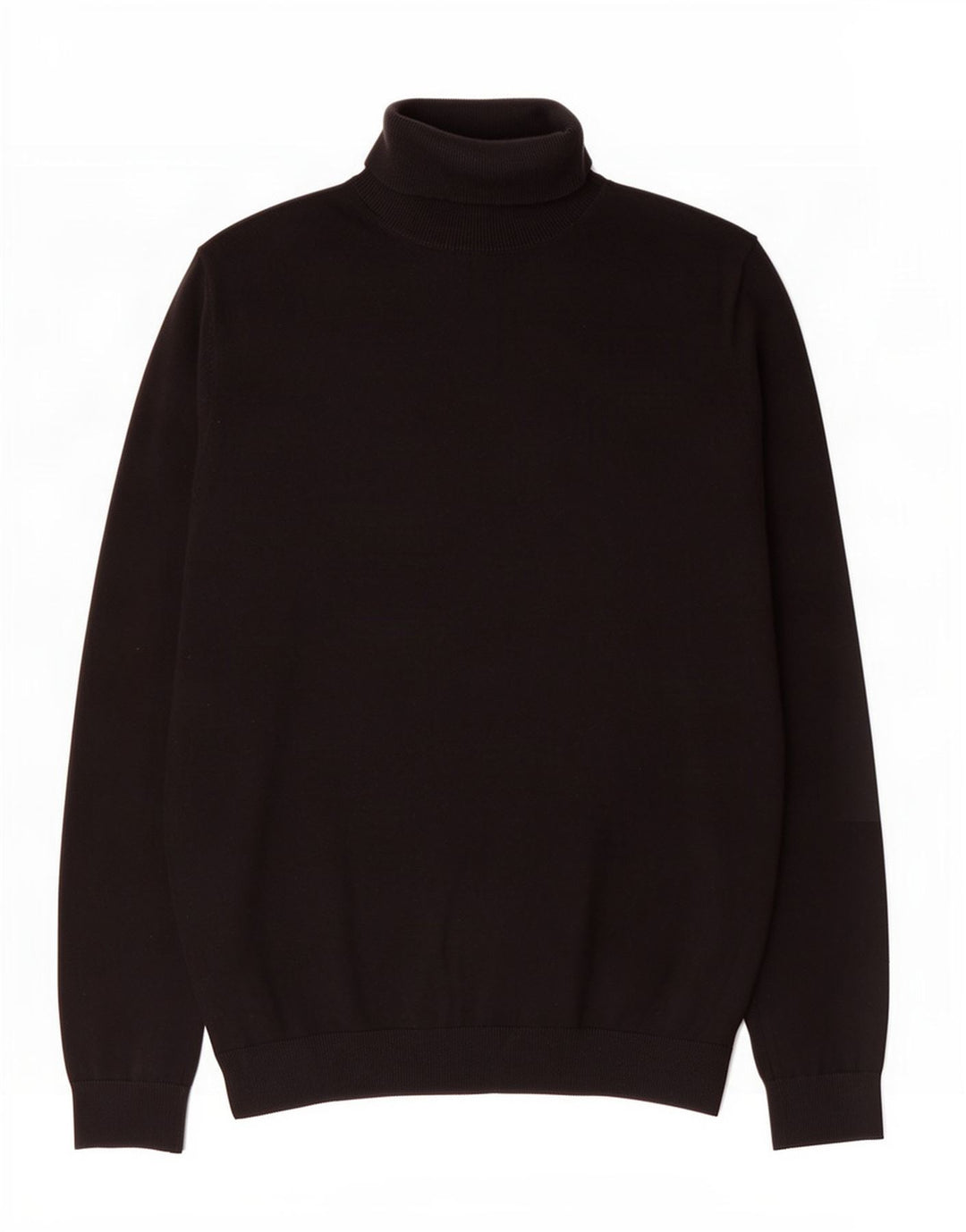 Suéter masculino Marks & Spencer com gola redonda, algodão preto médio