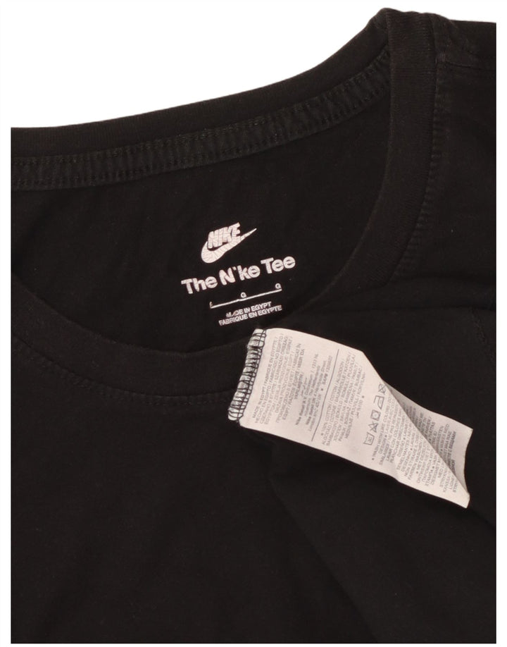 Camiseta masculina Nike grande algodão preto