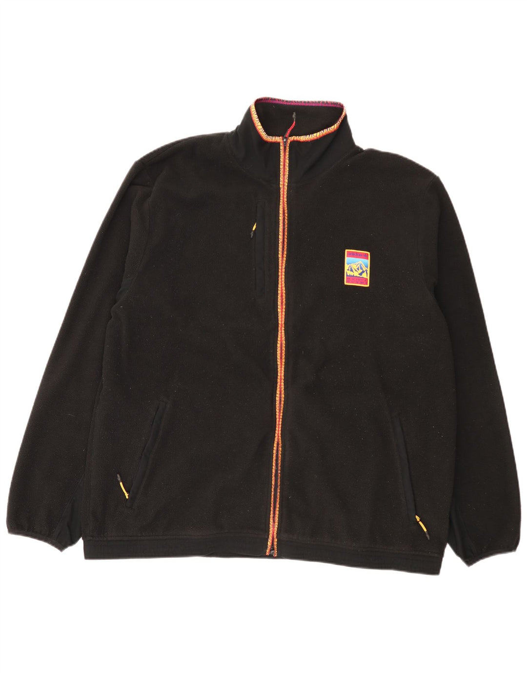 Jaqueta de lã masculina Adidas UK 42 XL poliéster preto