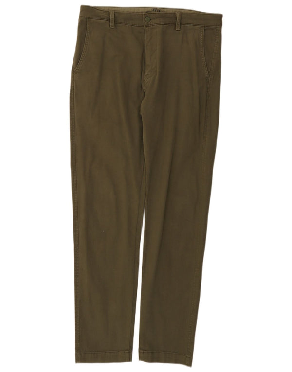 Calça Chino Slim Masculina Levi's W32 L32 Algodão Cáqui