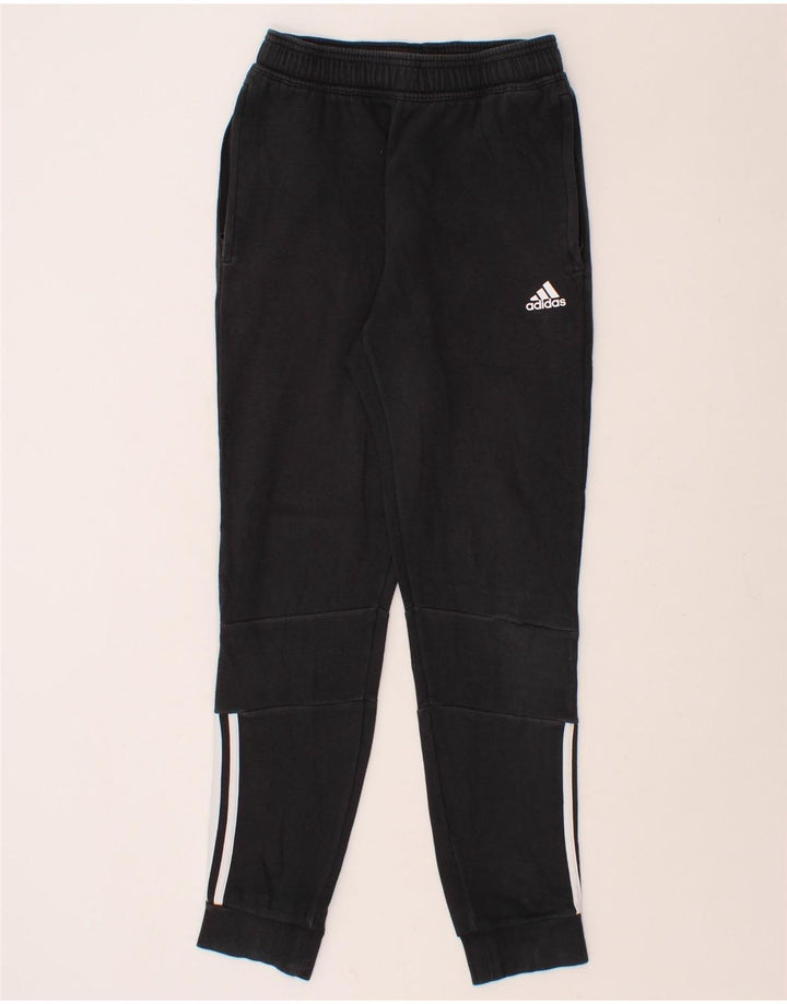 ADIDAS Mens Tracksuit Trousers XS Black Cotton Vintage Adidas and Second-Hand Adidas from Messina Hembry 