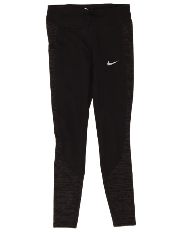 Calça Nike Dri Fit Feminina UK 6 XS Preto Colourblock Poliéster