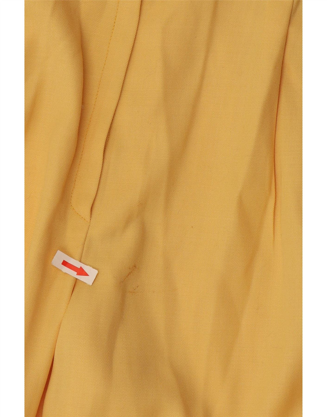 Calça feminina vintage com cintura alta e cintura alta IT 42 Médio W28 L32 Amarelo