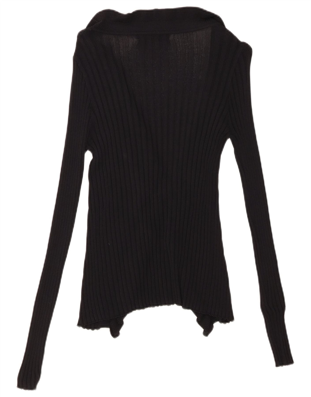 Zara Cardigan Feminino Top UK 12 Médio Preto