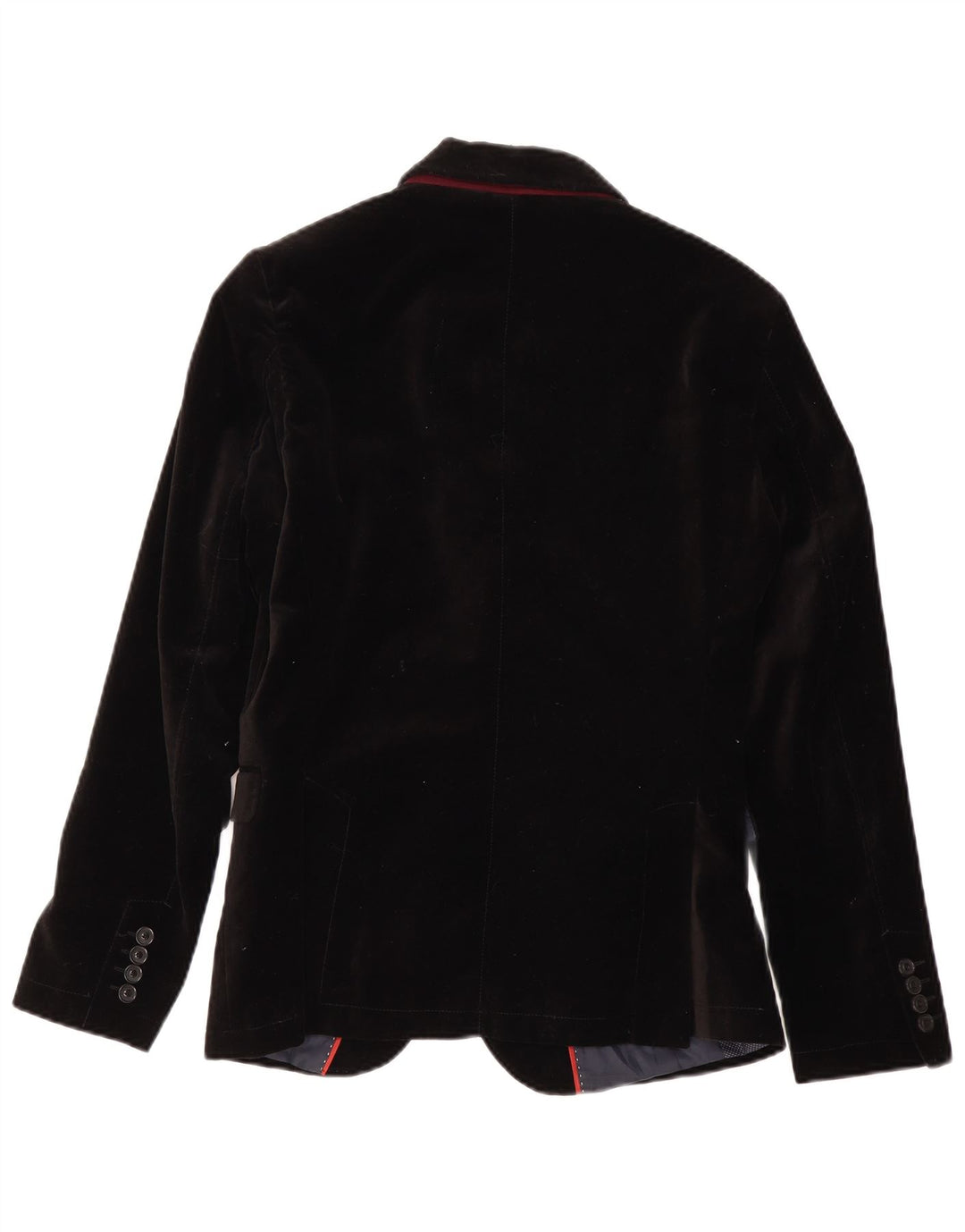 Jaqueta blazer masculina Zara com 2 botões EU 46 pequeno algodão preto