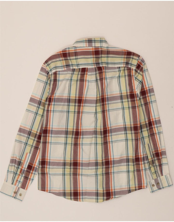 EDDIE BAUER Mens Classic Fit Shirt Small Multicoloured Check Cotton Vintage Eddie Bauer and Second-Hand Eddie Bauer from Messina Hembry 
