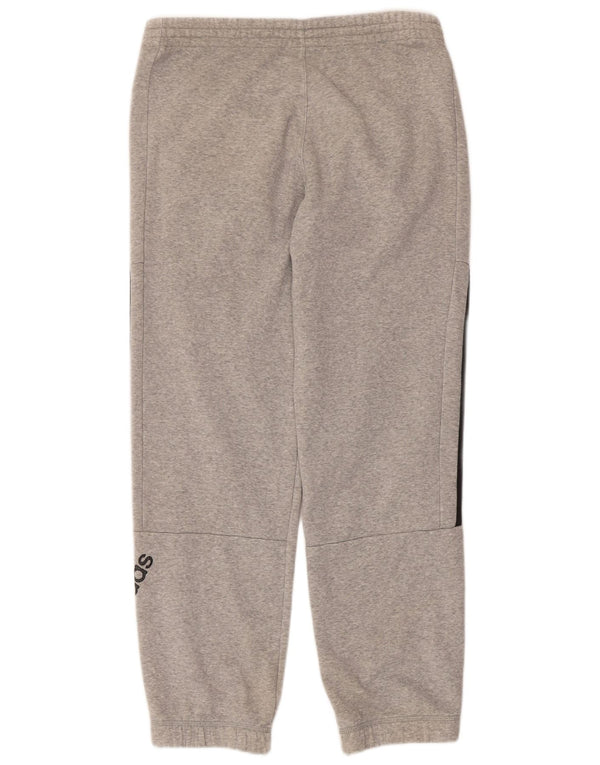 Adidas Mens Graphic Treino Calças Joggers Pequeno Cinza Flecked Algodão