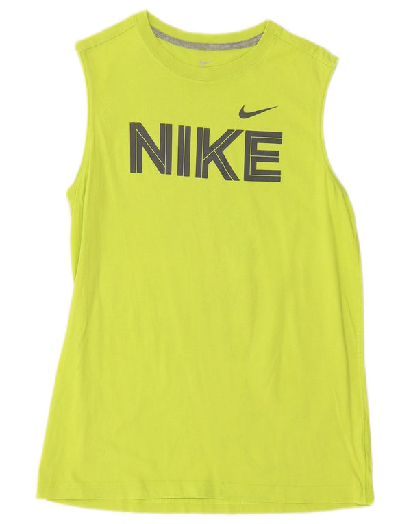 NIKE Boys Graphic Vest Top 12-13 Anos Grande Verde