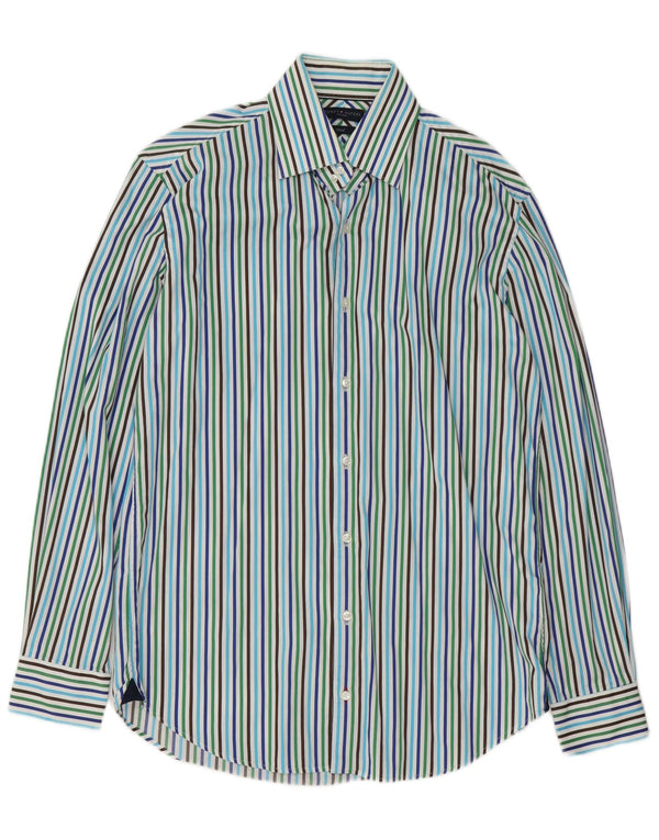 Camisa masculina Tommy Hilfiger tamanho 39 15 1/2 médio multicolorido