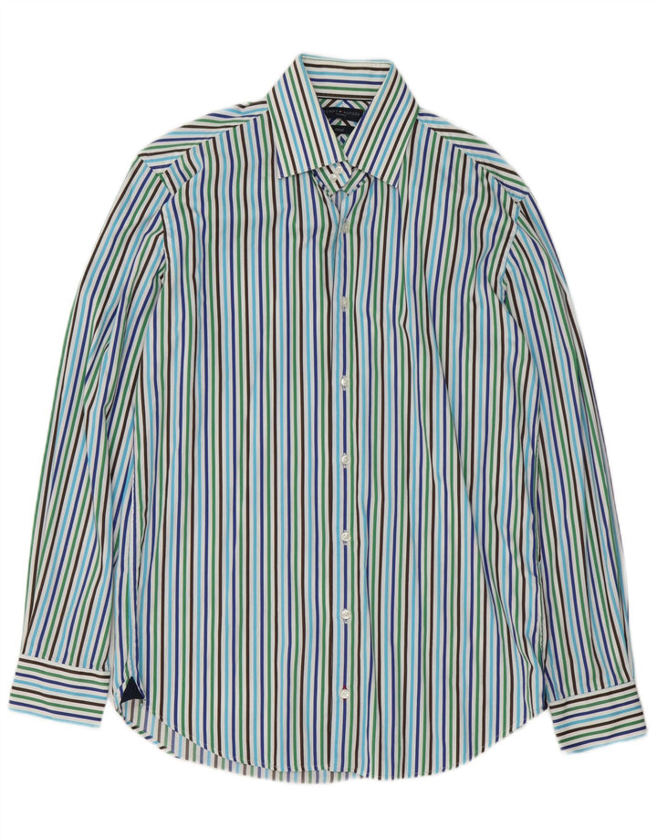 Camisa masculina Tommy Hilfiger tamanho 39 15 1/2 médio multicolorido