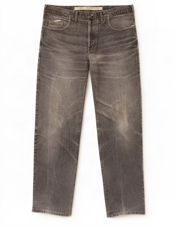Lee Mens Jeans Soltos W36 L32 Algodão Cinza