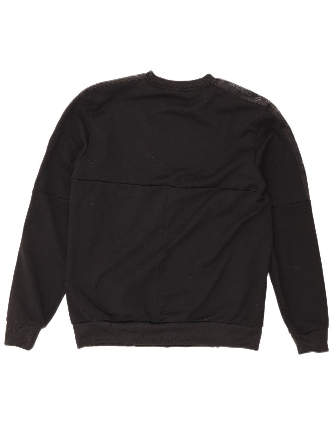 Adidas Mens Graphic Moletom Jumper Médio Preto Poliéster
