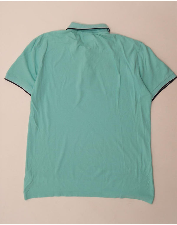 Camisa polo masculina Kappa 3XL algodão turquesa